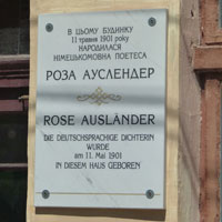 Geburtshaus von Rose Ausländer in Czernowitz