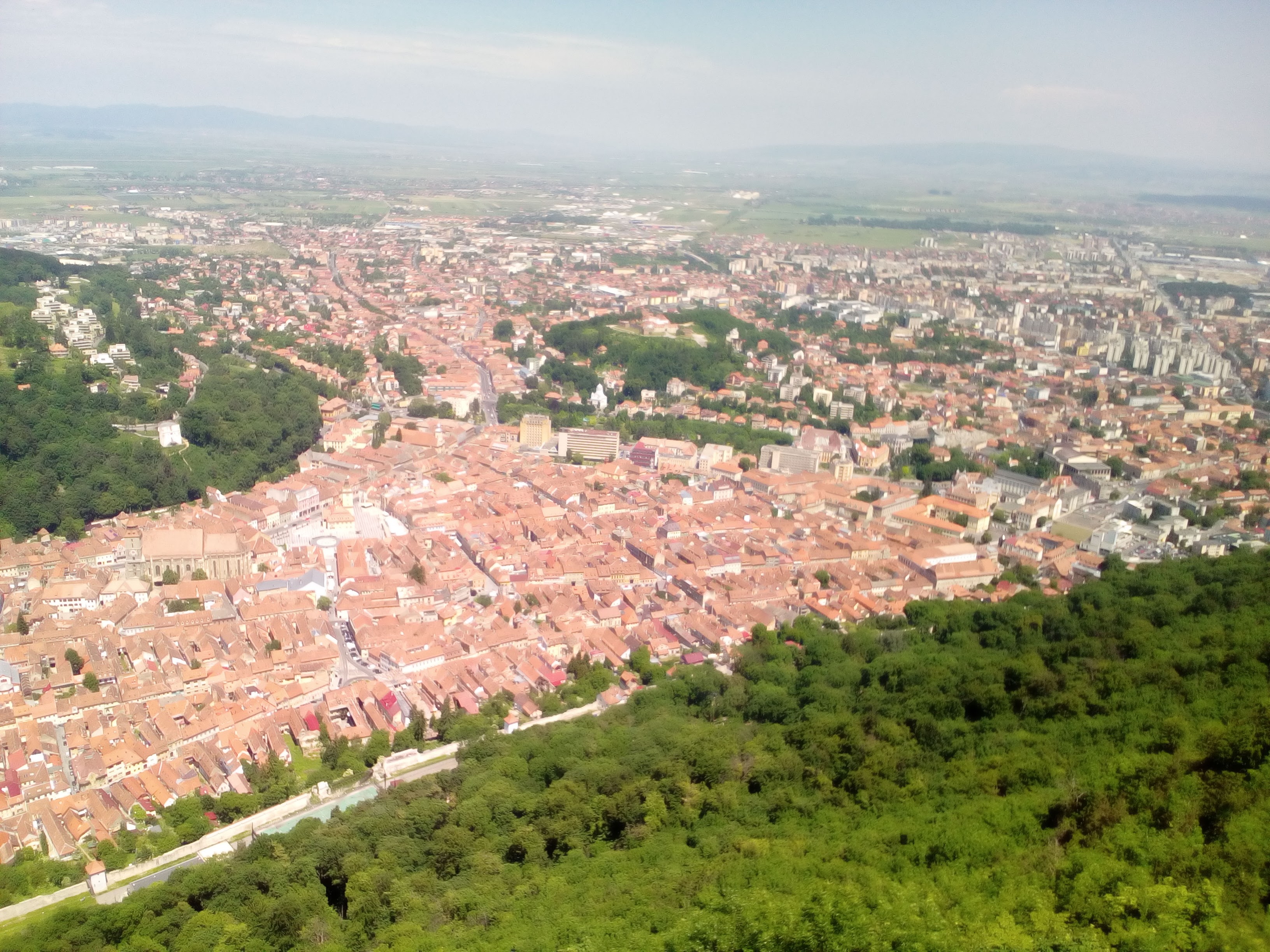Blick von der Zinne auf Kronstadt