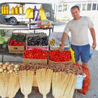 Moldau Marktstand in Cimislia
