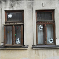 Serbien Fenster in Semlin