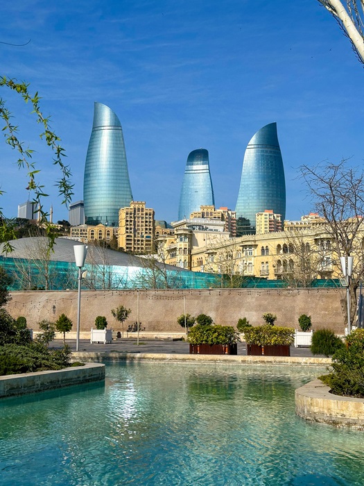 Flammentürme in Baku