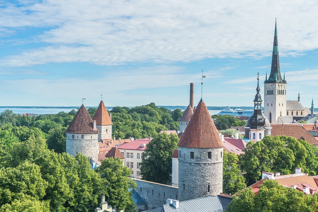 Tallinn - Blick auf die Unterstadt