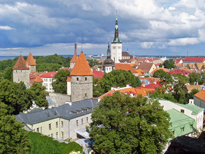 Blick auf die Tallinner Altstadt 