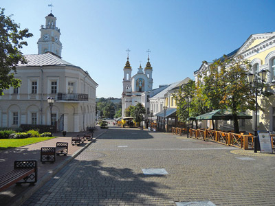 Landeskundliches Museum und Christi-Auferstehungskirche in Witebsk